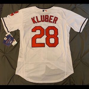 Cleveland Indians #28 Kubler white jersey